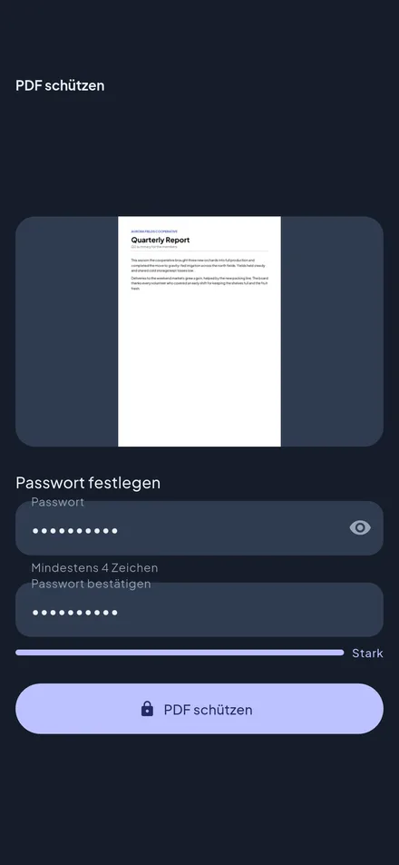Wandl – PDF mit Passwort schützen