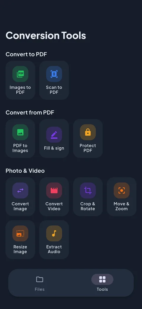 Wandl – overview of all conversion tools
